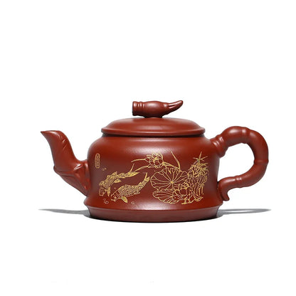 280ml Chinese Yixing Purple Clay Teapots Beauty Kettle Famous Artists Handmade Tea Pot Authentic Raw Ore Zisha Tea Set Teaware