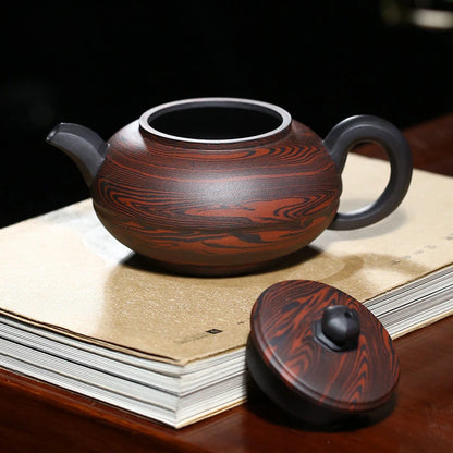 280ml Chinese Yixing Purple Clay Teapots Famous Handmade Large Capacity Tea Pot Raw Ore Purple Mud Beauty Kettle Zisha Tea Set