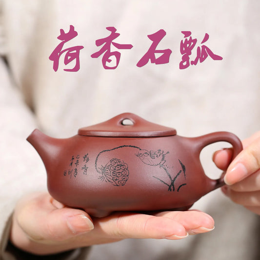280ml Chinese Yixing Purple Clay Teapots Handmade Tea Pot Raw Ore dahongpao Beauty Kettle Famous Artists Zisha Tea Set Teaware