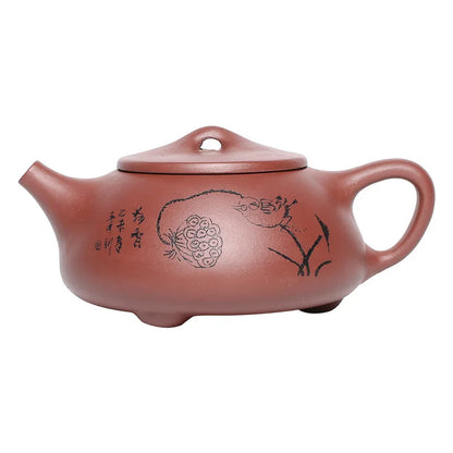 280ml Chinese Yixing Purple Clay Teapots Handmade Tea Pot Raw Ore dahongpao Beauty Kettle Famous Artists Zisha Tea Set Teaware