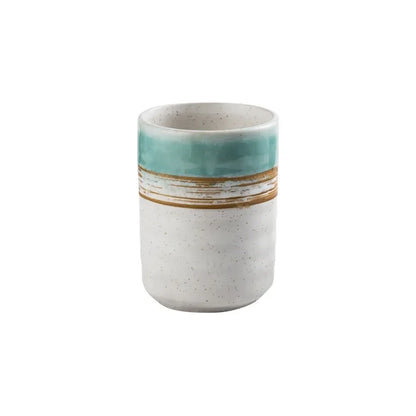 280ml Hand Painted Retro Japanese Style Teacup Water cup Ceramic Teacup Coffee cup China porcelain Drinkware C064