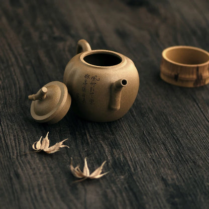 280ml Pure Handmade Yixing Zisha teapot Wind bamboo teapot Hot Sale Free Shipping