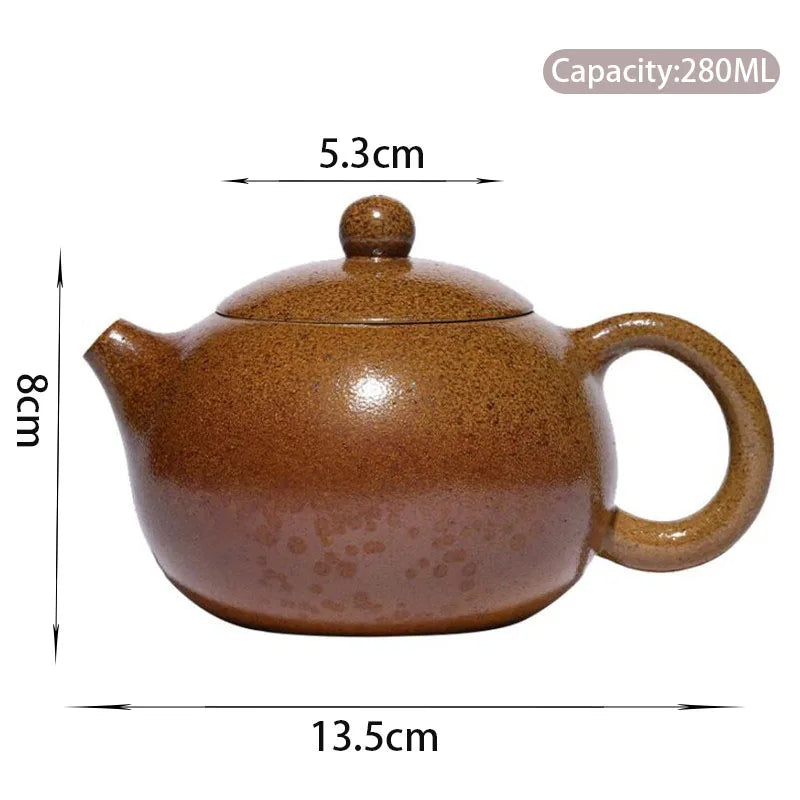 280ml Tradition Firewood Kiln Change Yixing Purple Clay Teapots Master Handmade Tea Pot Beauty Kettle Chinese Zisha Tea Set
