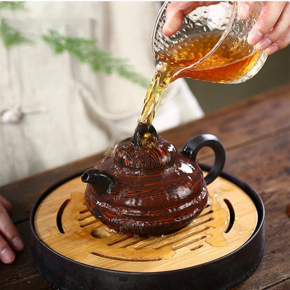 280ml Yixing Famous Raw Ore Purple Clay Teapots Handmade Tea Pot Tradition Old Purple Mud Kettle Chinese Authentic Zisha Tea Set