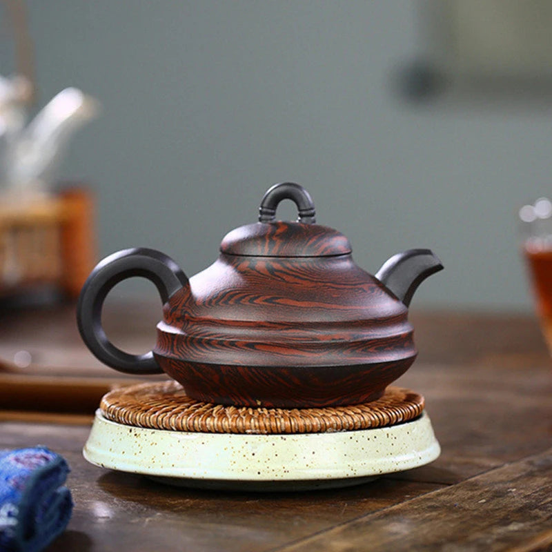 280ml Yixing Famous Raw Ore Purple Clay Teapots Handmade Tea Pot Tradition Old Purple Mud Kettle Chinese Authentic Zisha Tea Set