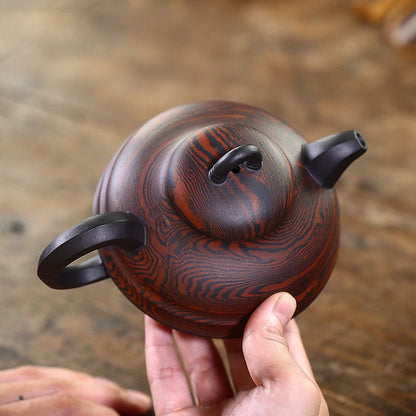 280ml Yixing Famous Raw Ore Purple Clay Teapots Handmade Tea Pot Tradition Old Purple Mud Kettle Chinese Authentic Zisha Tea Set