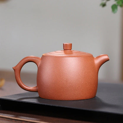 280ml Yixing Handmade Purple Clay Teapots Famous Artists Tea Pot Raw Ore Blood Dragon Sand Kettle Chinese Zisha Tea Set Teaware