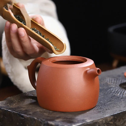 280ml Yixing Handmade Purple Clay Teapots Famous Artists Tea Pot Raw Ore Blood Dragon Sand Kettle Chinese Zisha Tea Set Teaware