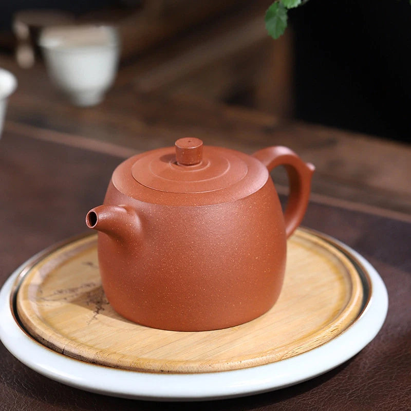 280ml Yixing Handmade Purple Clay Teapots Famous Artists Tea Pot Raw Ore Blood Dragon Sand Kettle Chinese Zisha Tea Set Teaware