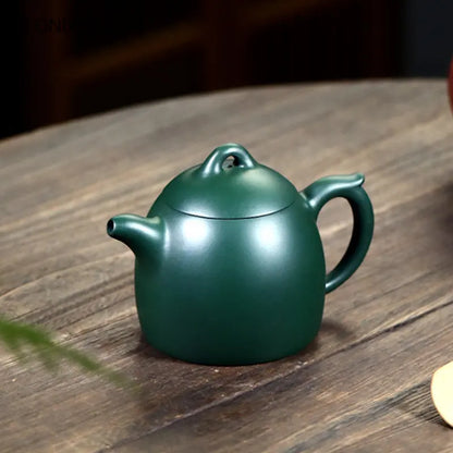 280ml Yixing High-end Purple Clay Teapots Famous Handmade Tea Pot Raw Ore Green Mud Kettle Chinese Zisha Tea Set Collection