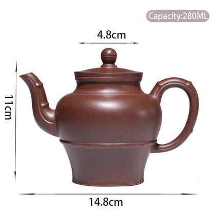 280ml Yixing Raw Ore Purple Clay Teapots High-end Handmade Large Capacity Tea Pot Beauty Kettle Chinese Zisha Tea Set Collection