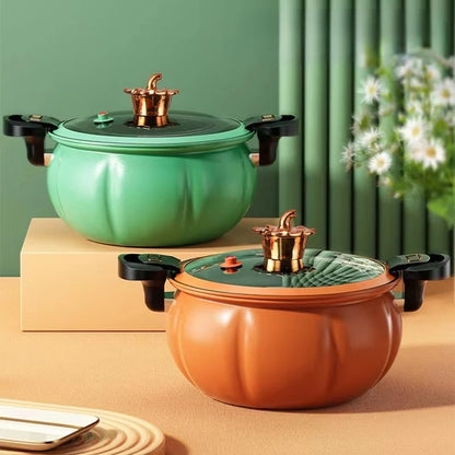 28cm Micro Pressure Medical Stone Pumpkin Pot Multi-function Non-stick Cooking Pots Fried Stew Pot Visible Pot Cover Soup Pot