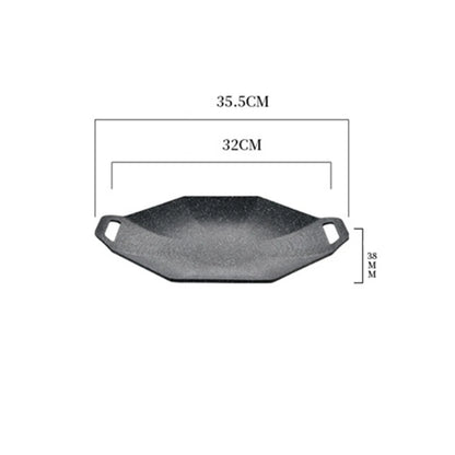 29/33cm Round Cast Iron Uncoated Frying Pan Outdoor Pancake Griddle Nonstick Barbecue Gril Cooking Pot Kitchen Cookware Utensils