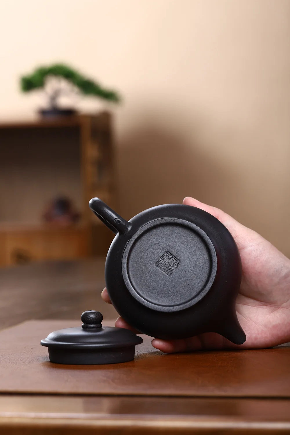 290cc High Quality Yixing Purple Clay Teapot Master Handmade Stone Scoop Pot Chinese Zisha Tea Set Beauty Tea Maker