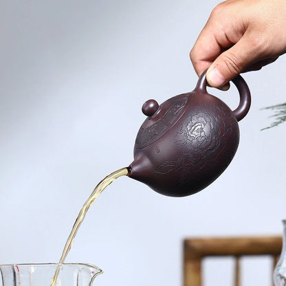 290ml Chinese Yixing High-end Purple Clay Teapots Famous Handmade Xi Shi Tea Pot Raw Ore Purple Mud Kettle Zisha Tea Set Gifts