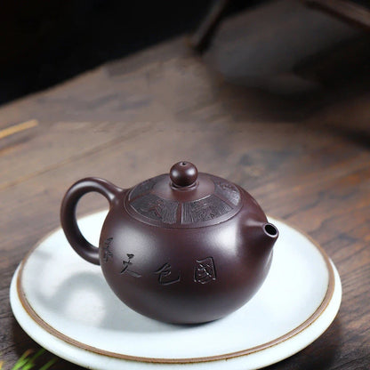 290ml Chinese Yixing High-end Purple Clay Teapots Famous Handmade Xi Shi Tea Pot Raw Ore Purple Mud Kettle Zisha Tea Set Gifts