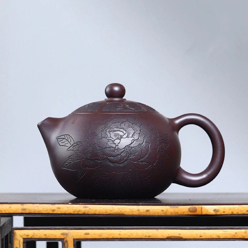 290ml Chinese Yixing High-end Purple Clay Teapots Famous Handmade Xi Shi Tea Pot Raw Ore Purple Mud Kettle Zisha Tea Set Gifts