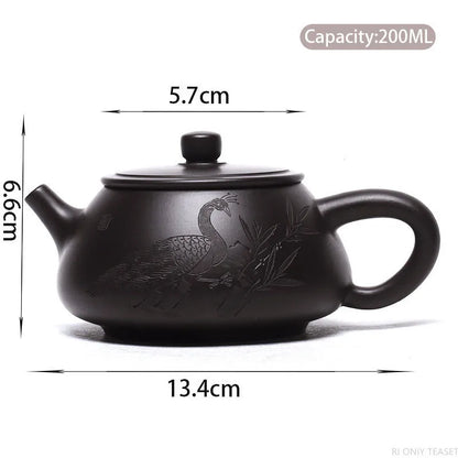 290ml Chinese Yixing High-end Purple Clay Teapots Famous Handmade Xi Shi Tea Pot Raw Ore Purple Mud Kettle Zisha Tea Set Gifts