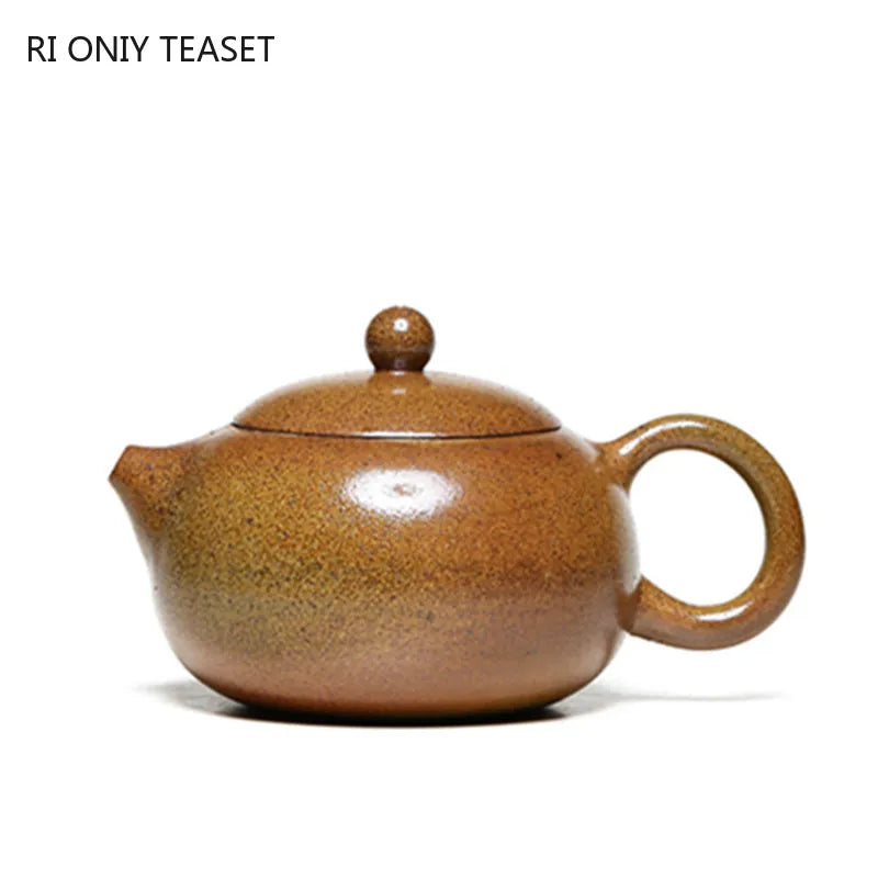290ml Chinese Yixing Tradition Purple Clay Teapots Xishi Tea Pot Famous Handmade Raw Ore Zisha Kettle Tea Ceremony Supplies