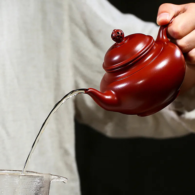 290ml Classic Yixing Purple Clay Teapots Famous Artists Handmade Zisha Tea Pot Raw Ore Dahongpao Mud Kettle Chinese Tea Set