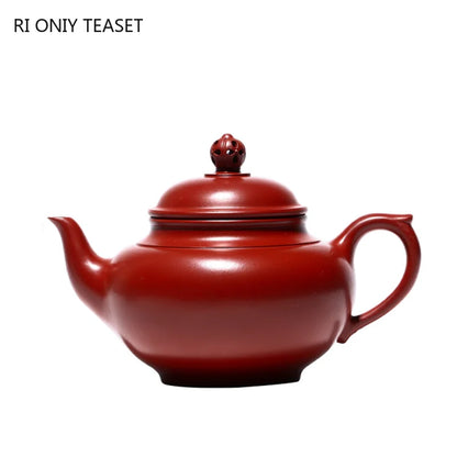 290ml Classic Yixing Purple Clay Teapots Famous Artists Handmade Zisha Tea Pot Raw Ore Dahongpao Mud Kettle Chinese Tea Set