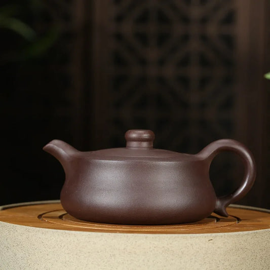 290ml Hot Sale Yixing Teapot Cylindrical Purple Clay Teapot Tea Set Master Handmade Purple Sand Kungfu Tea Set Free Shipping