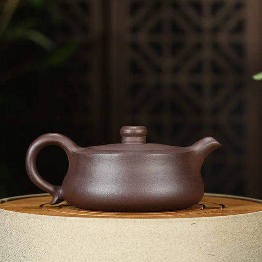 290ml Hot Sale Yixing Teapot Cylindrical Purple Clay Teapot Tea Set Master Handmade Purple Sand Kungfu Tea Set Free Shipping