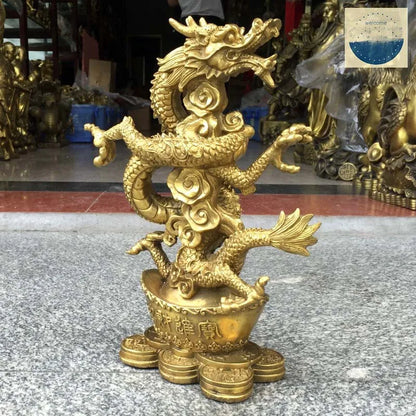 29CM Large HOME SHOP Company Exorcise evil spirit Recruit money Business booming propitious Royal dragon Loong FENG SHUI statue