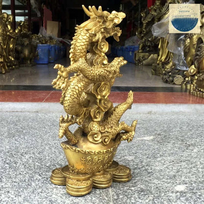 29CM Large HOME SHOP Company Exorcise evil spirit Recruit money Business booming propitious Royal dragon Loong FENG SHUI statue