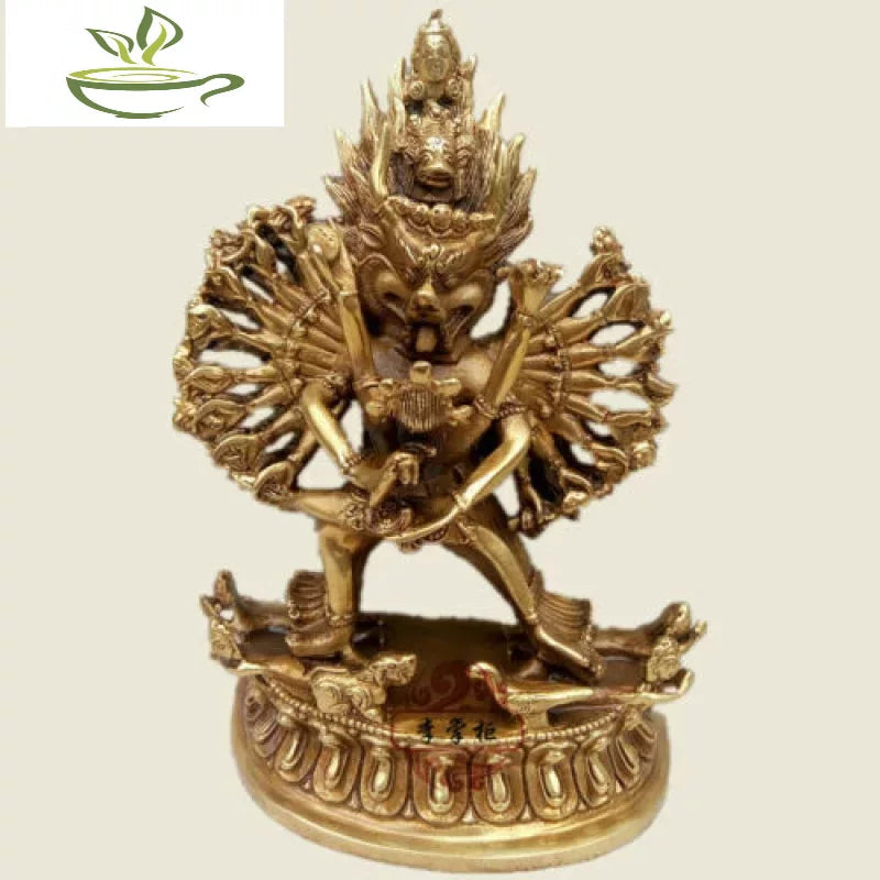Tibetan Buddhist handmade brass statue miky identified Vajra