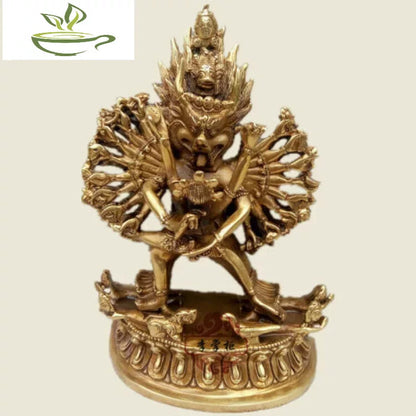 Tibetan Buddhist handmade brass statue miky identified Vajra