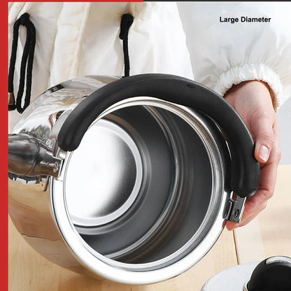 2L/3L/4L Thickened Whistle Kettle  304 Stainless Steel Rapid Heating Boiling Water Pot For Home Tea Kettle