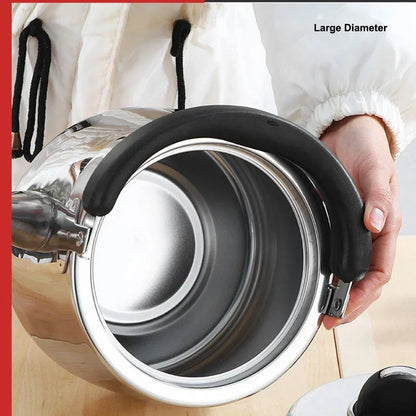 2L/3L/4L Thickened Whistle Kettle  304 Stainless Steel Rapid Heating Boiling Water Pot For Home Tea Kettle