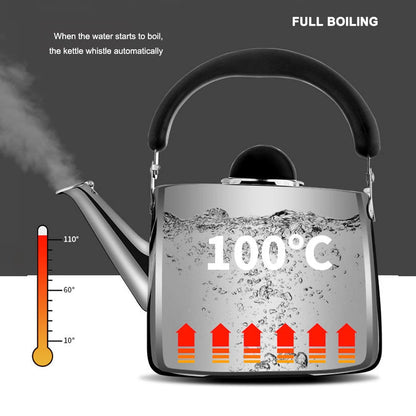 2L/3L/4L Thickened Whistle Kettle  304 Stainless Steel Rapid Heating Boiling Water Pot For Home Tea Kettle