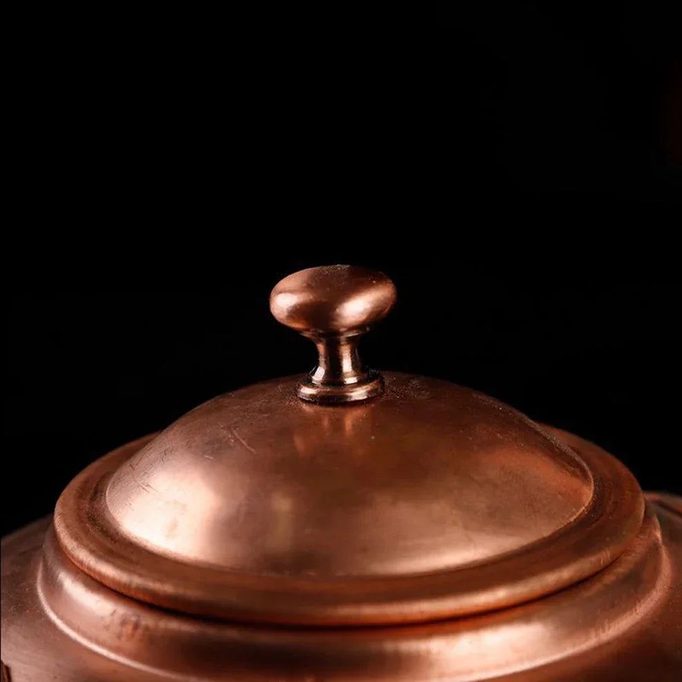2L/3L Handmade Red Copper Teapot Tibetan Long Mouth Copper Kettle Boiling Water Kettle Kitchen Cold Kettle Pure Copper Tea Set
