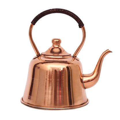2L Pure Copper Teapot Handmade Red Copper Kettle Hot Pot Add Soup Pot Induction Cooker Boiling Water Kettle Cold Kettle For Home