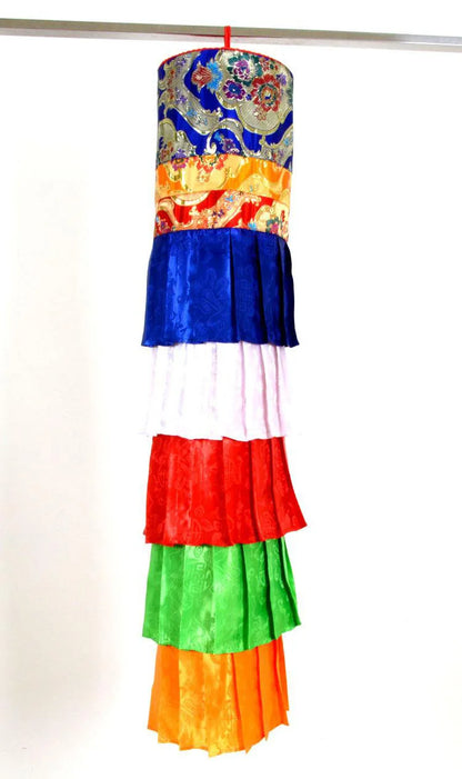 2PCS 100CM long Wholesale Buddhist supply Buddhism Temple HOME Shrine Altar wall decorative Hanging Streamer Banner victory tube