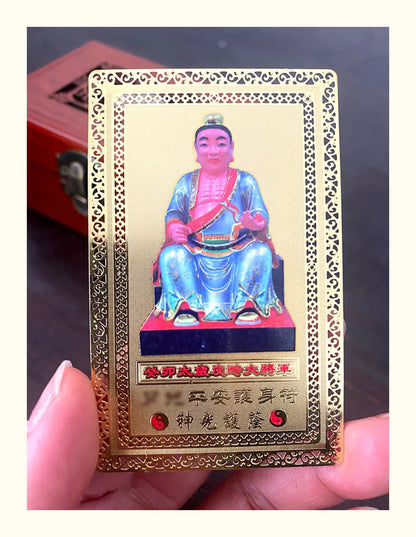 2PCS # 2023 Zodiac year big animal year TAI SUI safety Amulet Golden Card multipurpose talisman wards off evil Bring good luck