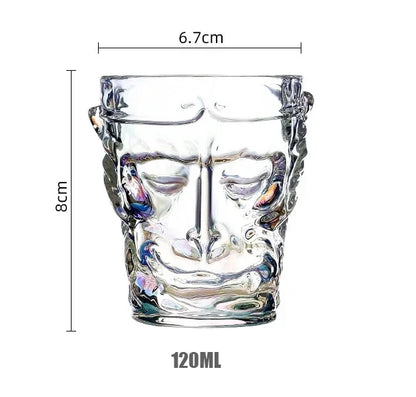 2PCS ENERGE SPRING Glass Teacup Great Sage The Monkey King Cup Lead-Free Glass Master Cup 120ML Special Tea Cup Kung Fu Tea Set