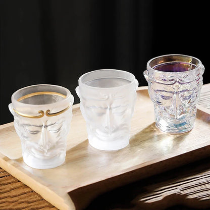 2PCS ENERGE SPRING Glass Teacup Great Sage The Monkey King Cup Lead-Free Glass Master Cup 120ML Special Tea Cup Kung Fu Tea Set
