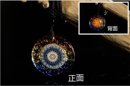 2PCS-GOOD  Buddhist supplies Greco-Buddhist pocket travel efficacious Mascot # the Buddha Mandala Crystal Pendant Amulets