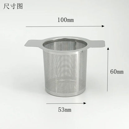 2Pc Tea Infuser Fine Mesh Coffee Filter Multi Style Handle Stainless Steel Tea Strainer Teapot Cup Hanging Loose Leaf Spice Tool