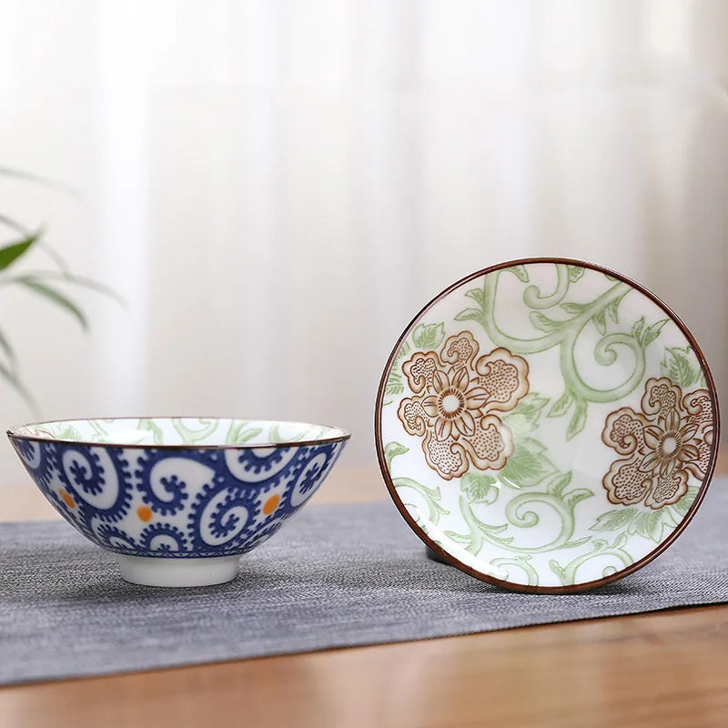 2Pcs Chinese Blue and White Porcelain Cone Teacup Hand-Painted Ceramic Tea Bowl Travel Portable Tea Set Supplies Tea Cup 70ml