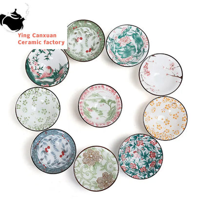 2Pcs Chinese Blue and White Porcelain Cone Teacup Hand-Painted Ceramic Tea Bowl Travel Portable Tea Set Supplies Tea Cup 70ml