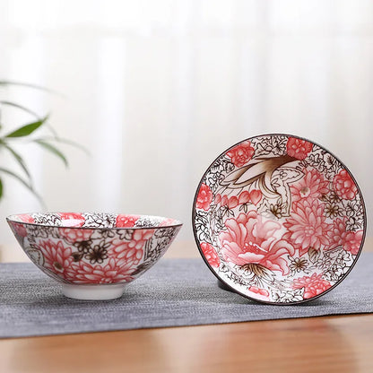 2Pcs Chinese Blue and White Porcelain Cone Teacup Hand-Painted Ceramic Tea Bowl Travel Portable Tea Set Supplies Tea Cup 70ml