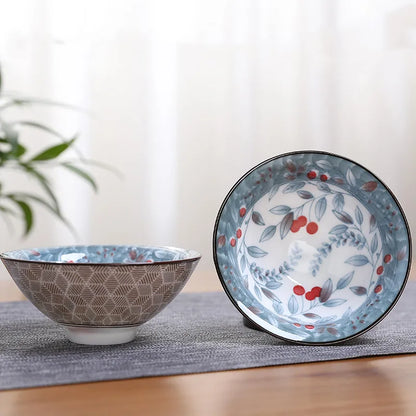 2Pcs Chinese Blue and White Porcelain Cone Teacup Hand-Painted Ceramic Tea Bowl Travel Portable Tea Set Supplies Tea Cup 70ml