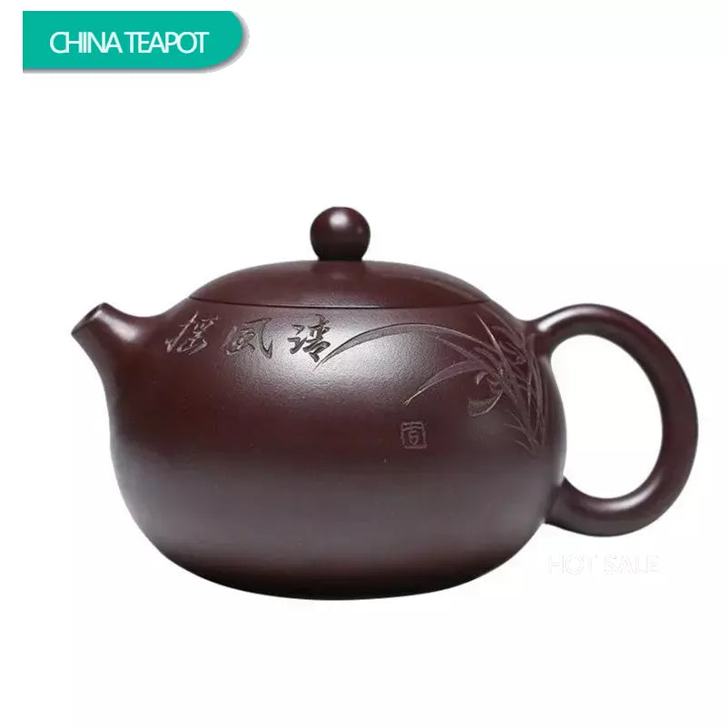 400ml High-end Yixing Raw Ore Purple Clay Teapots Famous Handmade Large Capacity Xishi Tea Pot Kettle Chinese Zisha Tea Set