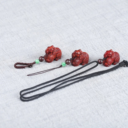 2cm Lobular Rosewood Pendant Myth Historical Traditional Chinese Chinese Zodiac Sheep Pendant Car Hanging Bag Pendant Home Decor