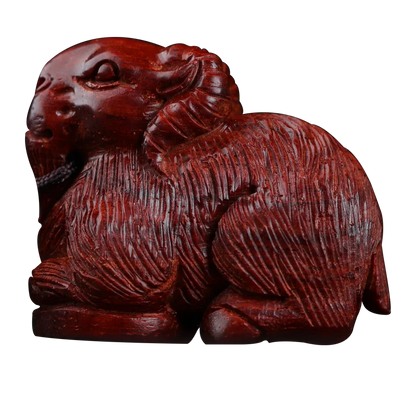 2cm Lobular Rosewood Pendant Myth Historical Traditional Chinese Chinese Zodiac Sheep Pendant Car Hanging Bag Pendant Home Decor