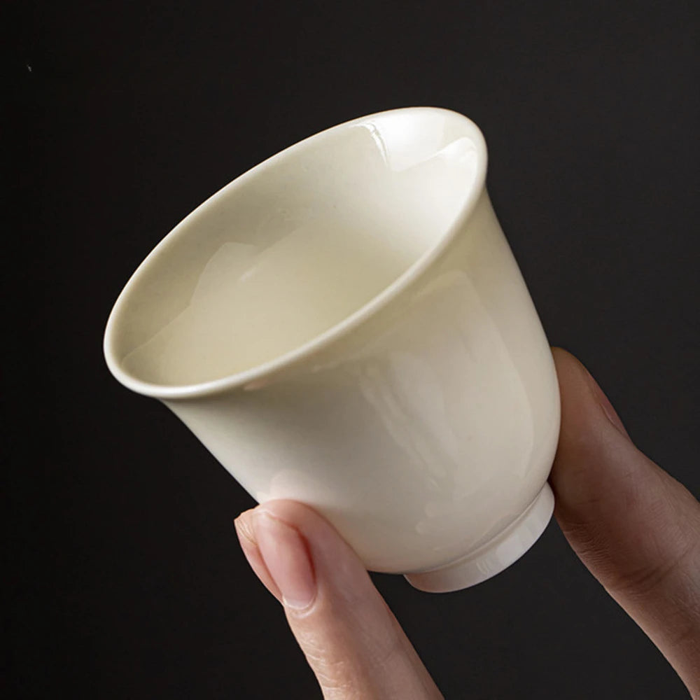 2pc/set Retro Bluish Grey Glazed Teacup Traditional Thin Body Small Jug Single Cups Personal Cup Fragrance Cup Cha Craft 60ml